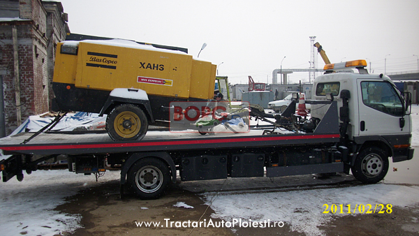 Transport De Utilaje Pe Platforma Auto